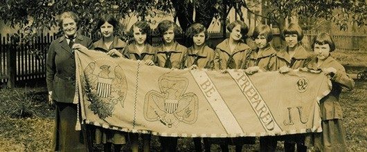vintage image of Girl Scouts in Miami