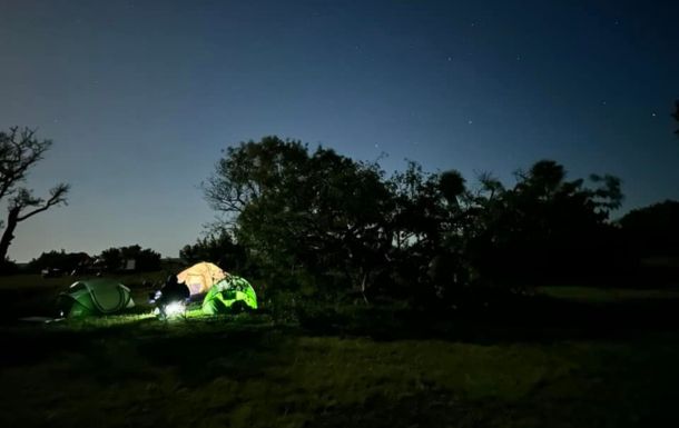 primitive camping tent